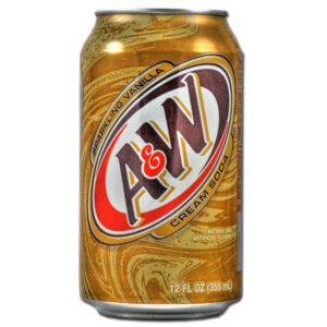 A&W Cream Soda – Classic Vanilla Cream Soda 355ml Can