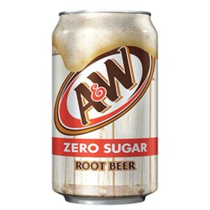 A&W Zero Sugar Root Beer – Sugar-Free Root Beer Soda 355ml Can