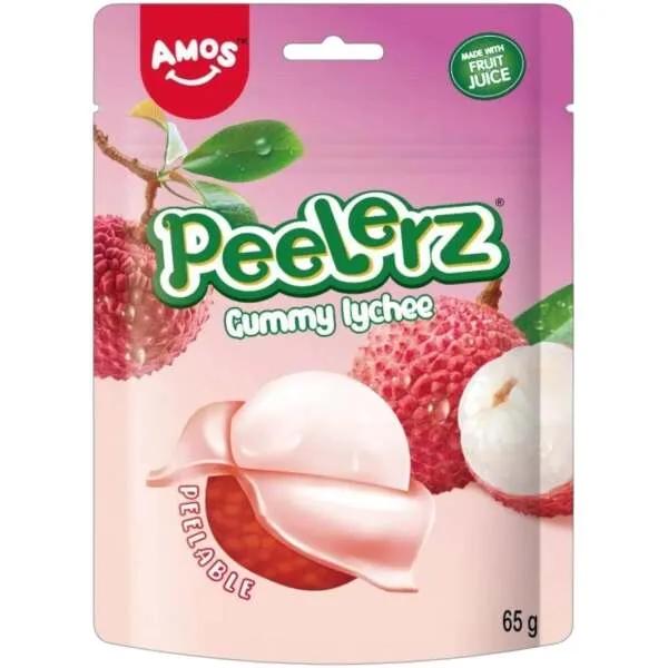 Amos Peelerz Gummy Lychee Candy 65g