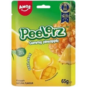 Amos Peelerz Gummy Pineapple Candy 65g