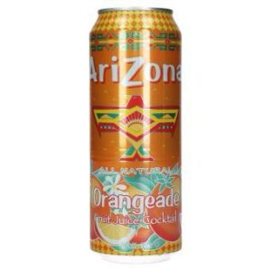 Arizona Orangeade Cocktail de jus de fruits à l’orange 680 ml (canette)