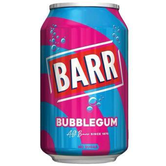 Barr Bubblegum sans sucre – canette 330 ml