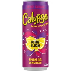 Calypso Berry Bloom Sparkling Lemonade Zero Sugar 330ml Can