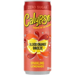 Calypso Blood Orange Breeze Sparkling Lemonade Zero Sugar 330ml Can