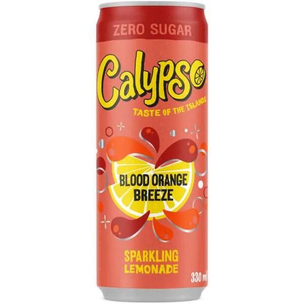 Calypso Blood Orange Breeze Sparkling Lemonade Zero Sugar 330ml Can