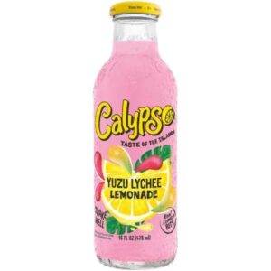 Calypso Yuzu Lychee Lemonade 473ml Glass Bottle