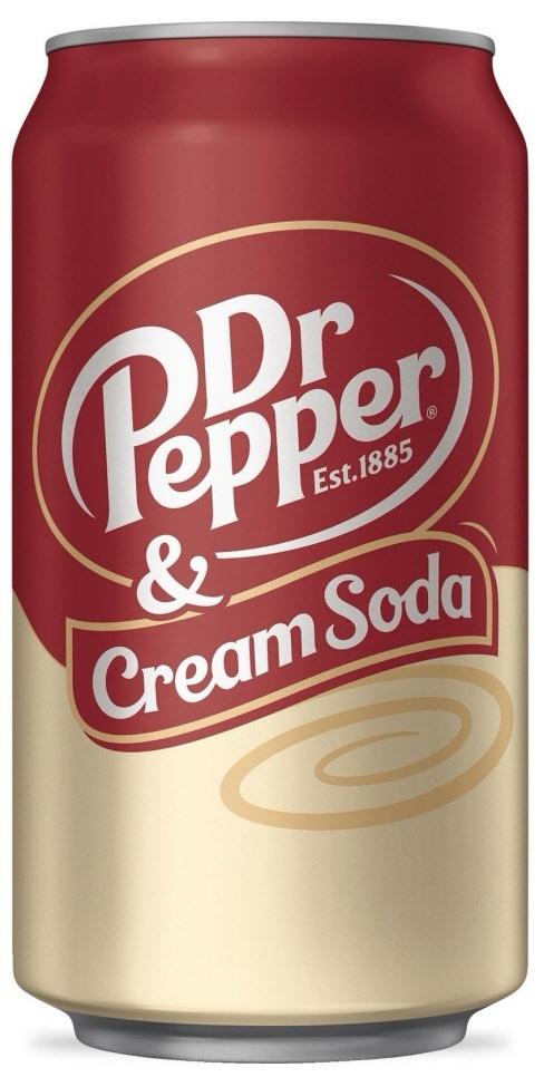Dr Pepper & Cream Soda 355ml Can