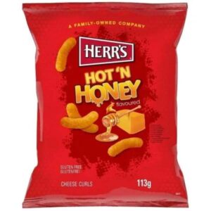 Herr's Hot 'N Honey Cheese Curls 113 g