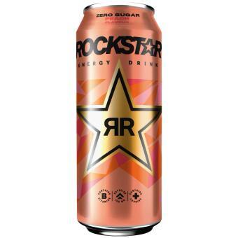Rockstar Energy Drink Sans Sucres Pêche Canette 500 ml