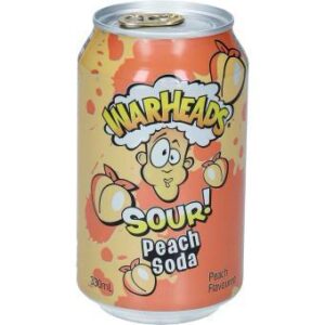 Warheads Sour Peach Soda 330ml Can
